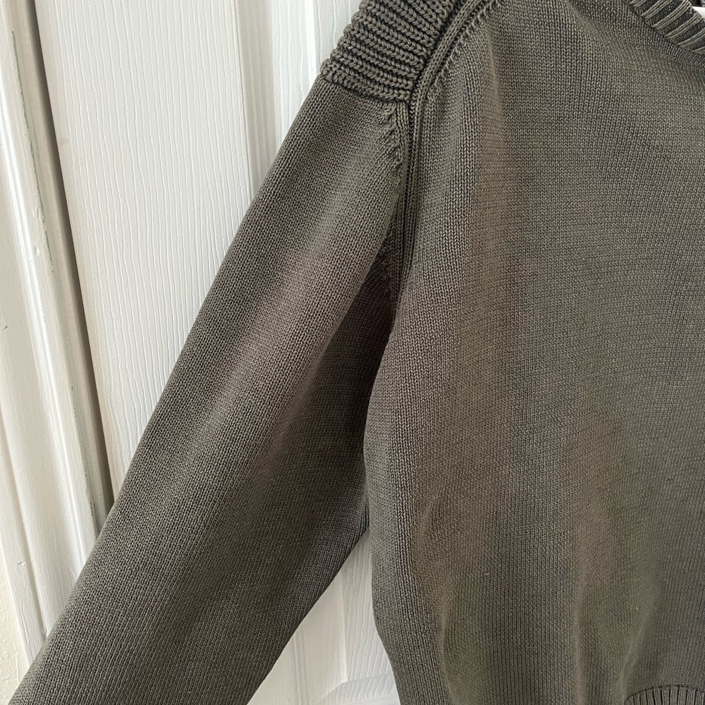 Dockers Men's Dark Olive Crewneck Sweater - Picture 2 of 5